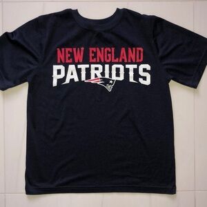 NFL Heathered Navy New England Patriots T Shirt Size L